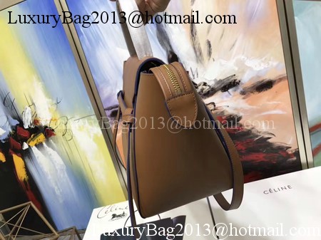 Celine Belt Bag Original Smooth Leather C3349 Brown&Blue