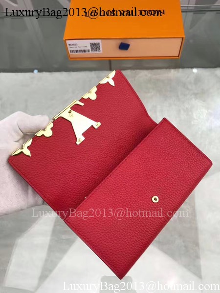 Louis Vuitton CRUISE 2017 CAPUCINES WALLET M64551 Red