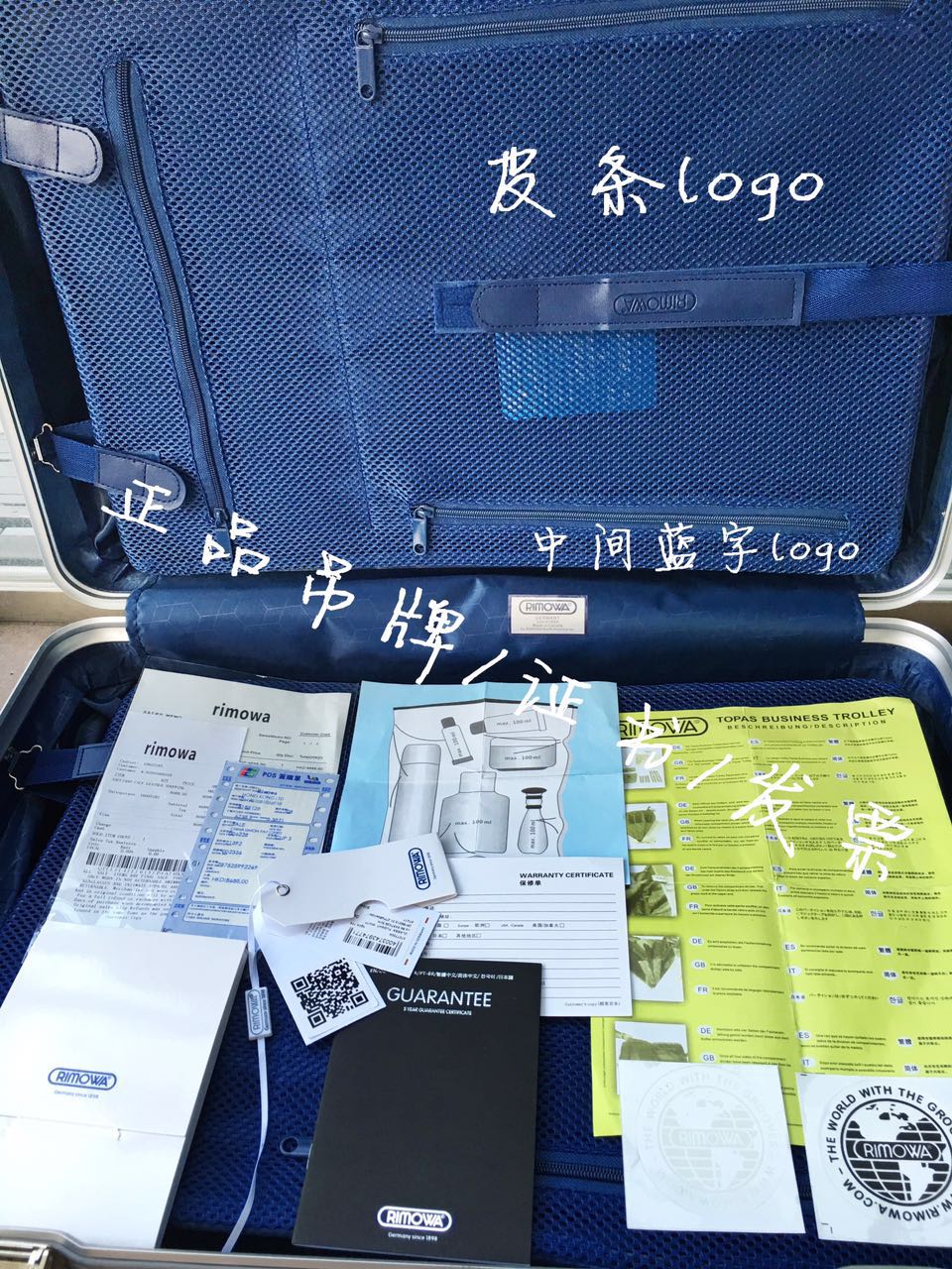 RIMOWA Travel Luggage 1783 Blue