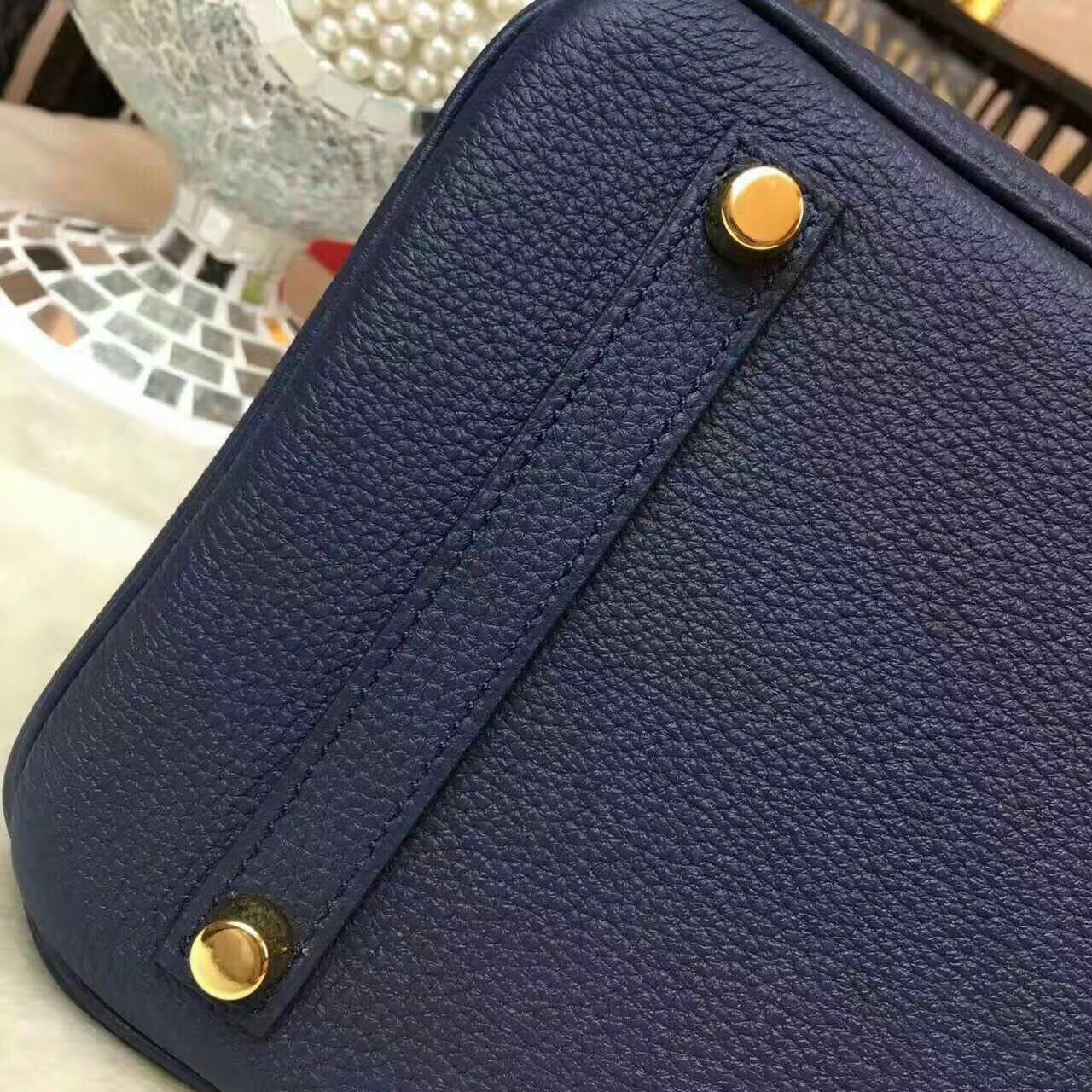 Hermes Birkin Bag Original Leather 17825 Blue