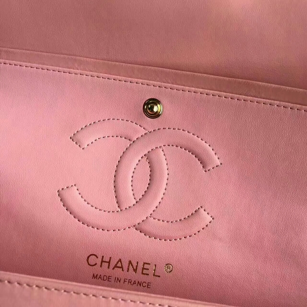 Chanel Flap Shoulder Bags Light Pink Original Patent Leather CF1112 Gold