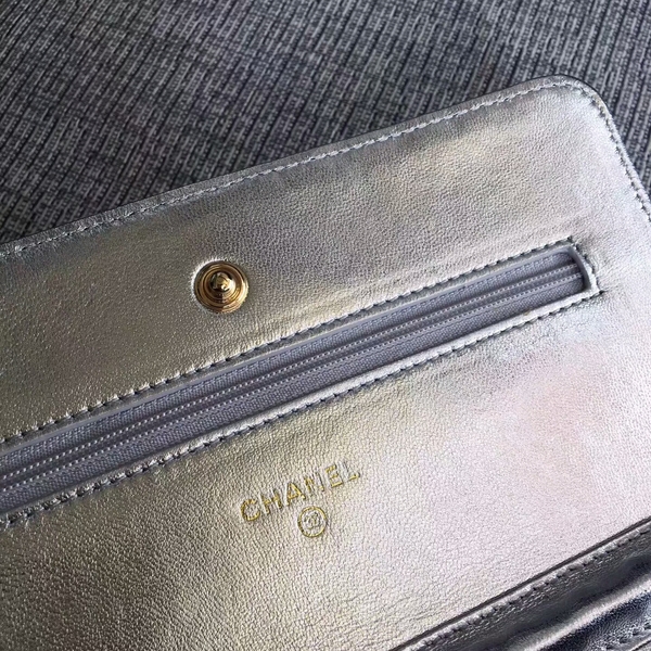 Chanel WOC Flap Bag Original Sheepskin Leather 33814B Glod
