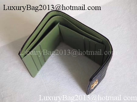 Chanel Matelasse Bi-Fold Wallet Black Cannage Patterns A48980 Gold