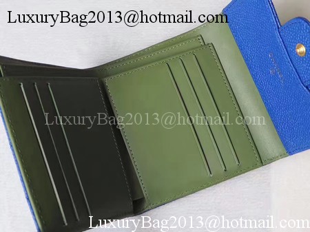 Chanel Tri-Fold Wallet Cannage Pattern Leather A48981 Blue Chanel Tri-Fold Wallet Cannage Pattern Leather A48981 Blue
