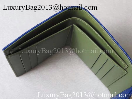 Chanel Tri-Fold Wallet Cannage Pattern Leather A48981 Blue Chanel Tri-Fold Wallet Cannage Pattern Leather A48981 Blue