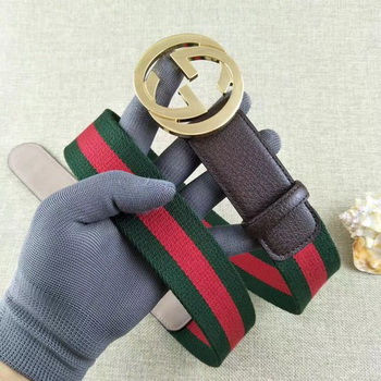 Gucci 40mm Leather Belt GG57560 Brown