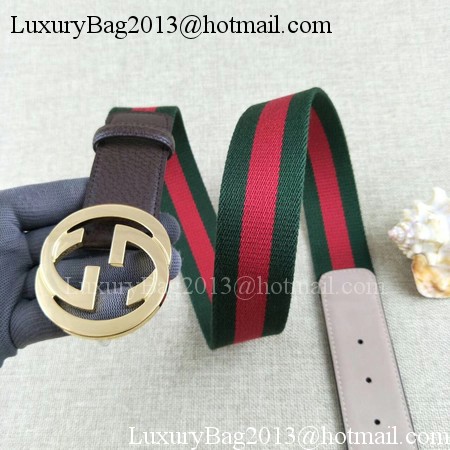 Gucci 40mm Leather Belt GG57560 Brown
