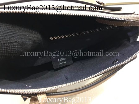Fendi BY THE WAY Bag Original Calfskin Leather F2689 Light Grey