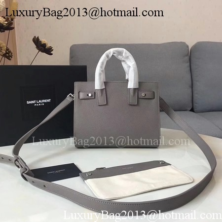 Yves Saint Laurent Classic Sac De Jour Bag Calfskin Leather Y398711 Grey