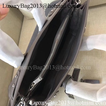 Yves Saint Laurent Classic Sac De Jour Bag Croco Leather Y398709 Grey