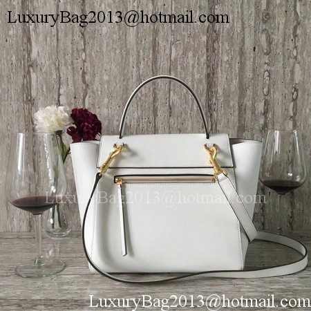 Celine Belt mini Bag Original Leather C98310 White