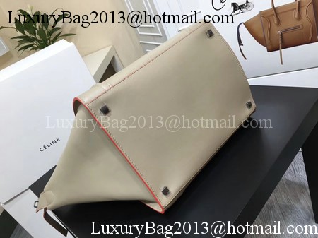 Celine Luggage Phantom Tote Bag Calfskin Leather CT3372 Grey&Orange