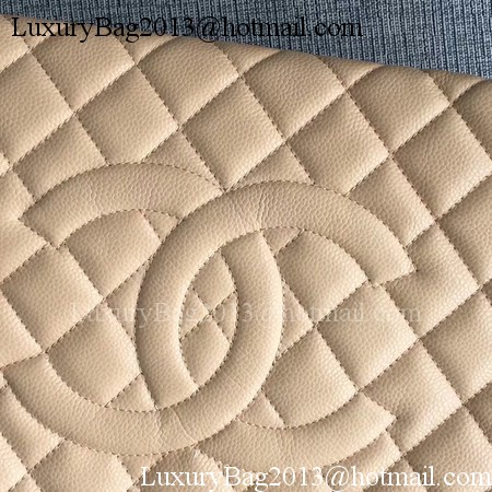 Chanel LE Boy Grand Shopping Tote Bag GST Apricot Cannage Pattern A50995 Silver