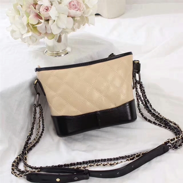Chanel Gabrielle Calfskin Leather Shoulder Bag 8122A Camel