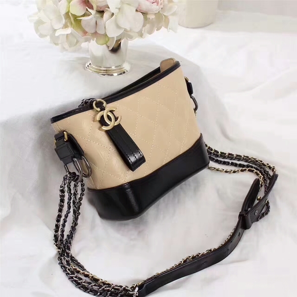 Chanel Gabrielle Calfskin Leather Shoulder Bag 8122A Camel