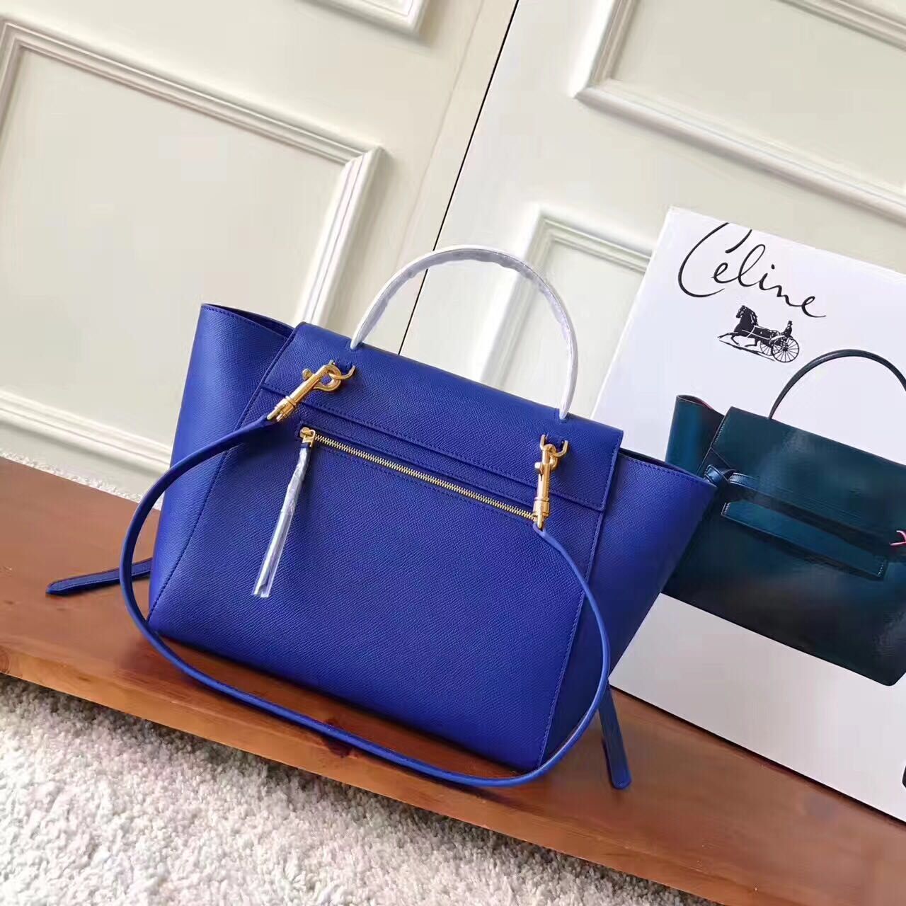 Celine Belt Bag Original Leather C98312 Blue