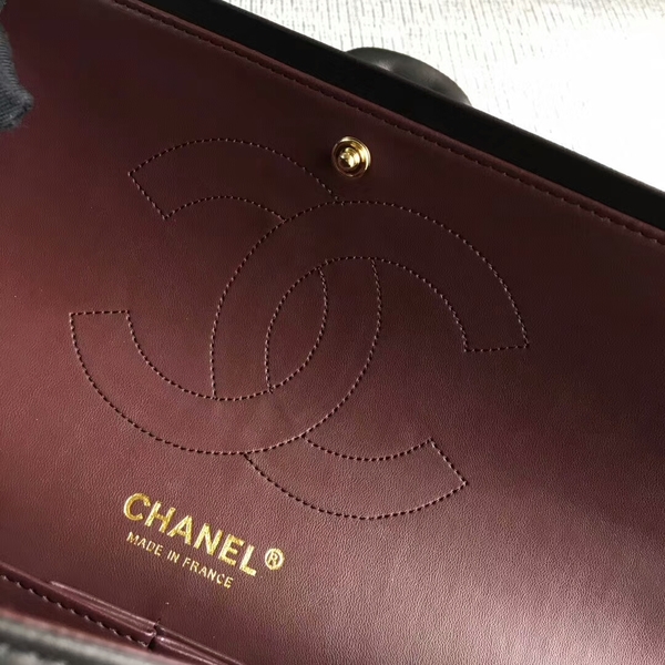 Chanel Flap Shoulder Bags Black Original Lambskin Leather CF1113 Glod