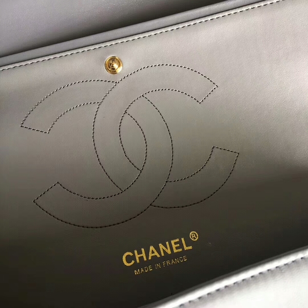 Chanel Flap Shoulder Bags Grey Original Lambskin Leather CF1113 Glod