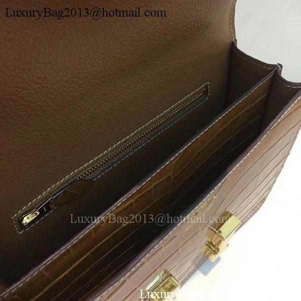 Hermes Constance Bag Croco Leather H9978C Wheat