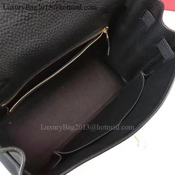 Hermes Kelly 32cm Shoulder Bag TOGO Leather KY32 Black