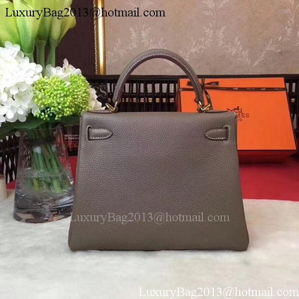 Hermes Kelly 32cm Shoulder Bag TOGO Leather KY32 Grey