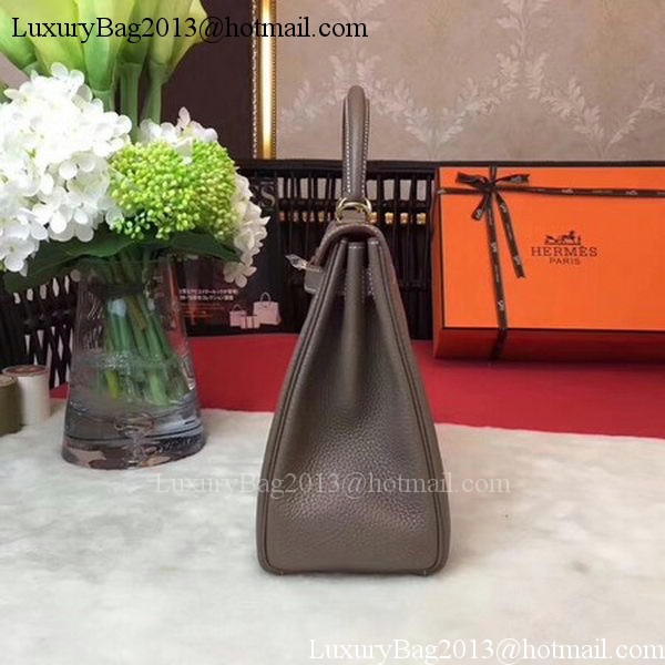 Hermes Kelly 32cm Shoulder Bag TOGO Leather KY32 Grey