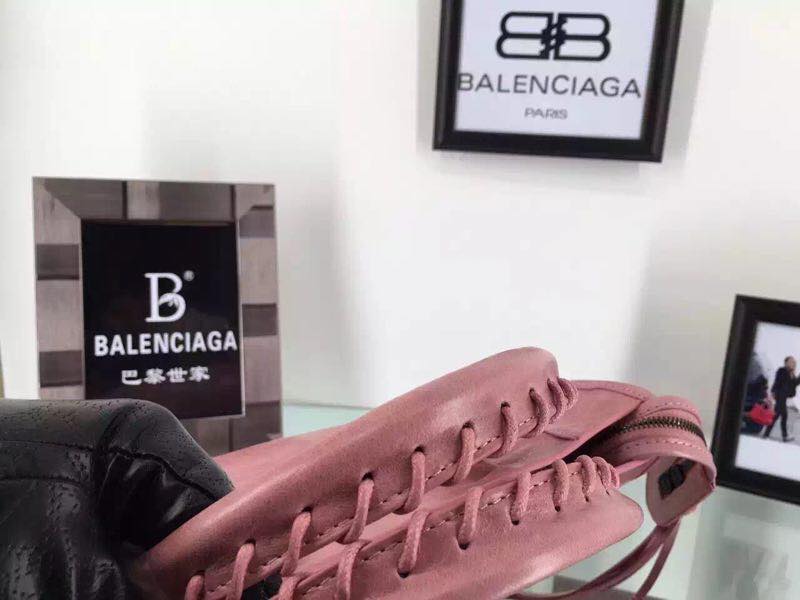 Balenciaga Cowhide Handbag 084697 Light pink