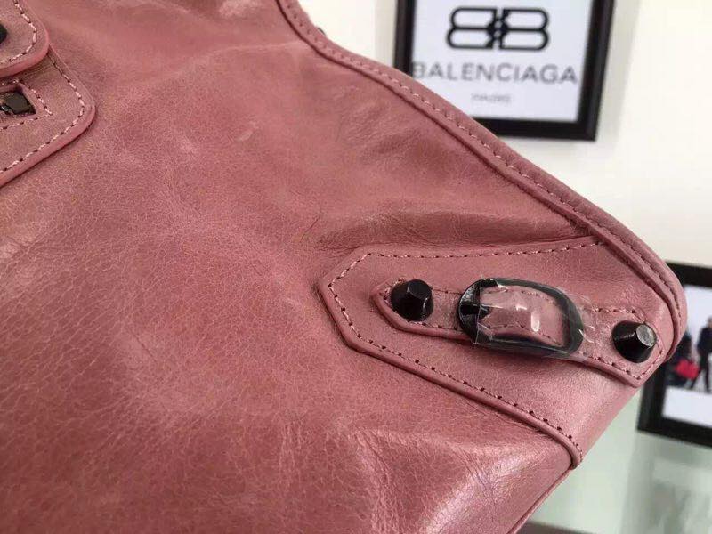 Balenciaga Cowhide Handbag 084697 Light pink