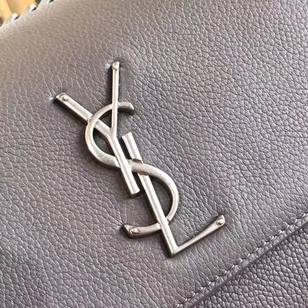 Yves Saint Laurent Leather Cross-body Shoulder Bag Y8005 Grey