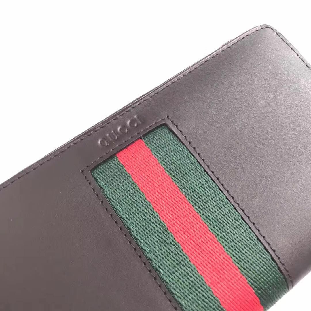 Gucci Calfskin Leather Wallet 476012 Black