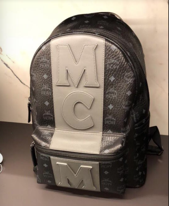 MCM Backpack in black Leather