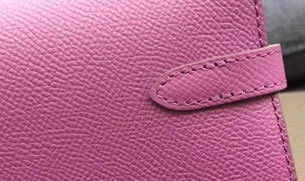 Hermes Kelly Epsom Leather Wallet H4086 Rose