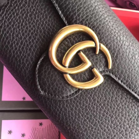Gucci GG Marmont Matelasse Leather Wallet 400586 Black