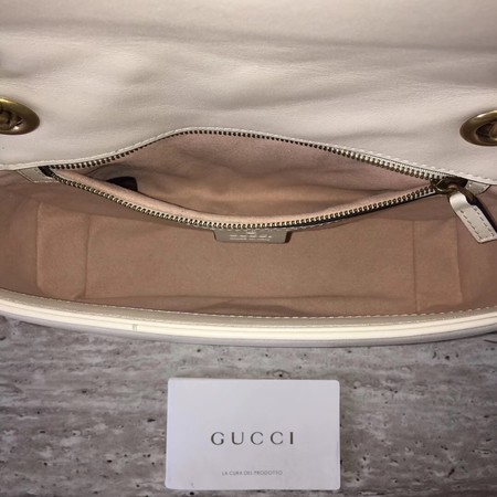 Gucci Now GG Marmont Matelasse Shoulder Bag 443496 OffWhite