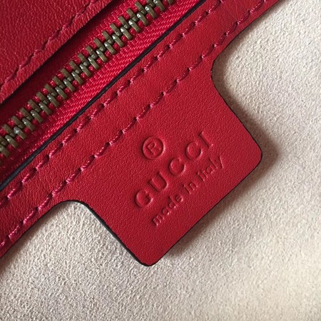 Gucci Now GG Marmont Matelasse Shoulder Bag 443496 Red