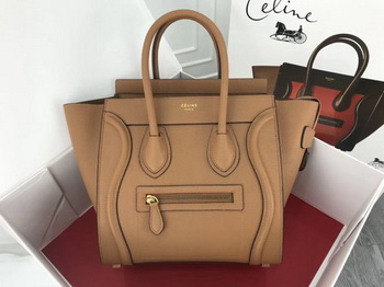 Celine Luggage Micro Tote Bag Original Leather CLY33081M Apricot