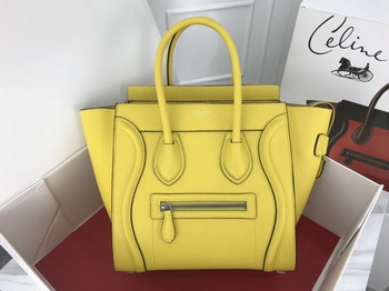 Celine Luggage Micro Tote Bag Original Leather CLY33081M Lemon