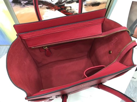 Celine Luggage Micro Tote Bag Original Leather CLY33081M Red