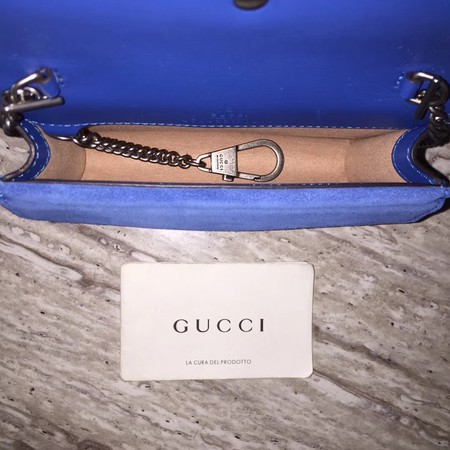 Gucci Dionysus GG Blooms Super mini Bag 476432 Blue