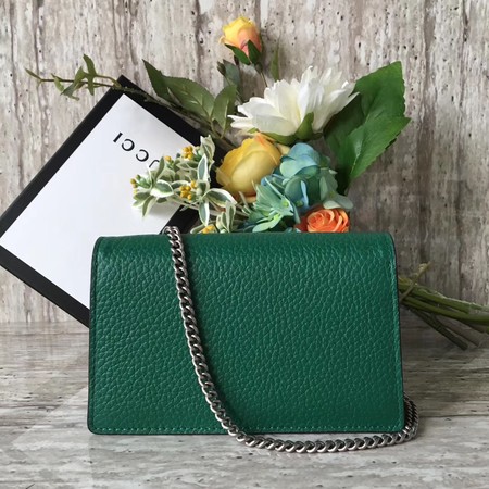 Gucci Dionysus Leather Super mini Bag 476432 Green