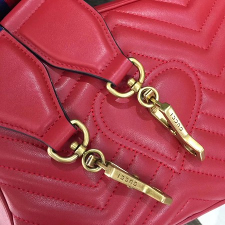 Gucci GG Marmont Small Shoulder Bag 498100 Red Gucci GG Marmont Small Shoulder Bag 498100 Red