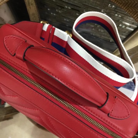 Gucci GG Marmont Small Shoulder Bag 498100 Red Gucci GG Marmont Small Shoulder Bag 498100 Red