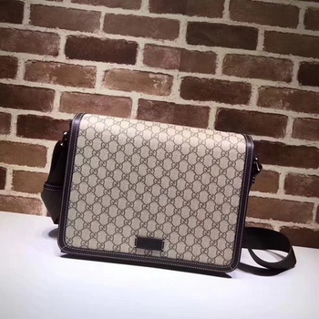 Gucci Original GG Canvas Messenger Bag 475432 Brown