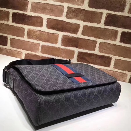 Gucci GG Supreme Messenger Bag 475432 Black