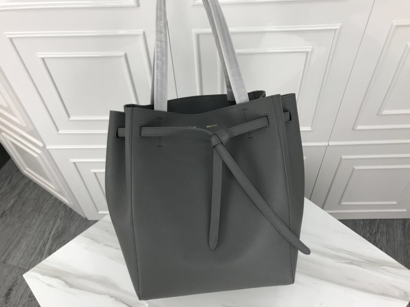 Celine Cabas Phantom Bags Original Leather C2210 Grey