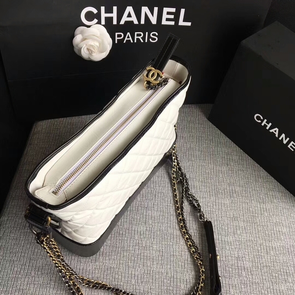 Chanel Gabrielle Shoulder Bag Original Calfskin Leather A93842 Black&White