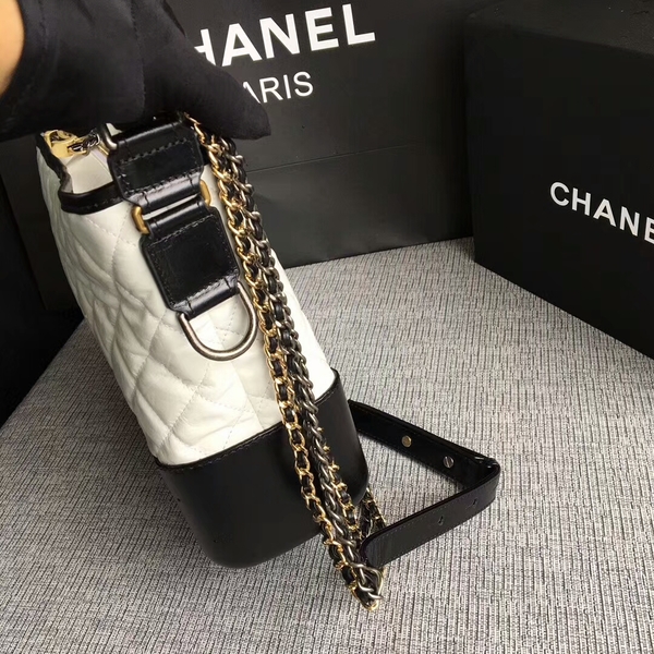 Chanel Gabrielle Shoulder Bag Original Calfskin Leather A93842 Black&White