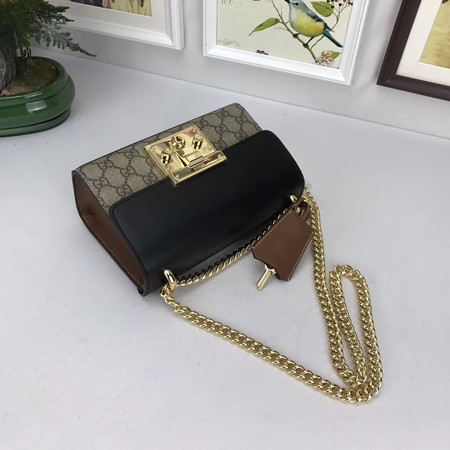 Gucci Padlock GG Supreme Shoulder Bags 409487 Black Gucci Padlock GG Supreme Shoulder Bags 409487 Black