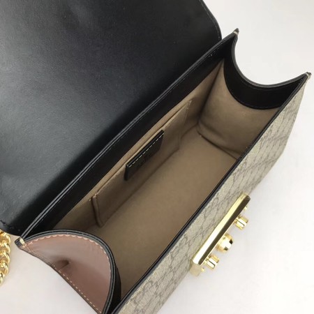 Gucci Padlock GG Supreme Shoulder Bags 409487 Black Gucci Padlock GG Supreme Shoulder Bags 409487 Black