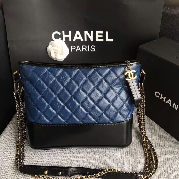 Chanel Gabrielle Shoulder Bag Original Calfskin Leather A93842 Blue